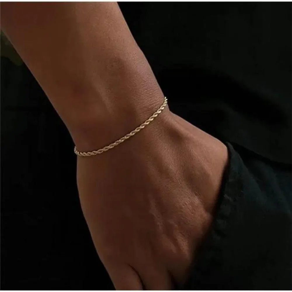 Kyerlyn Gold Bracelets for Women 14K Gold Bracelets Set for Women - Picture 3 of 7